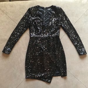 Bebe Elegant Sequenced Dress.